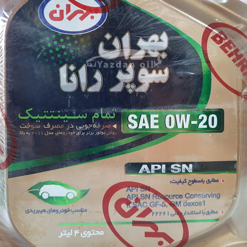 روغن موتور سوپر رانا SN هیبریدی اصلی